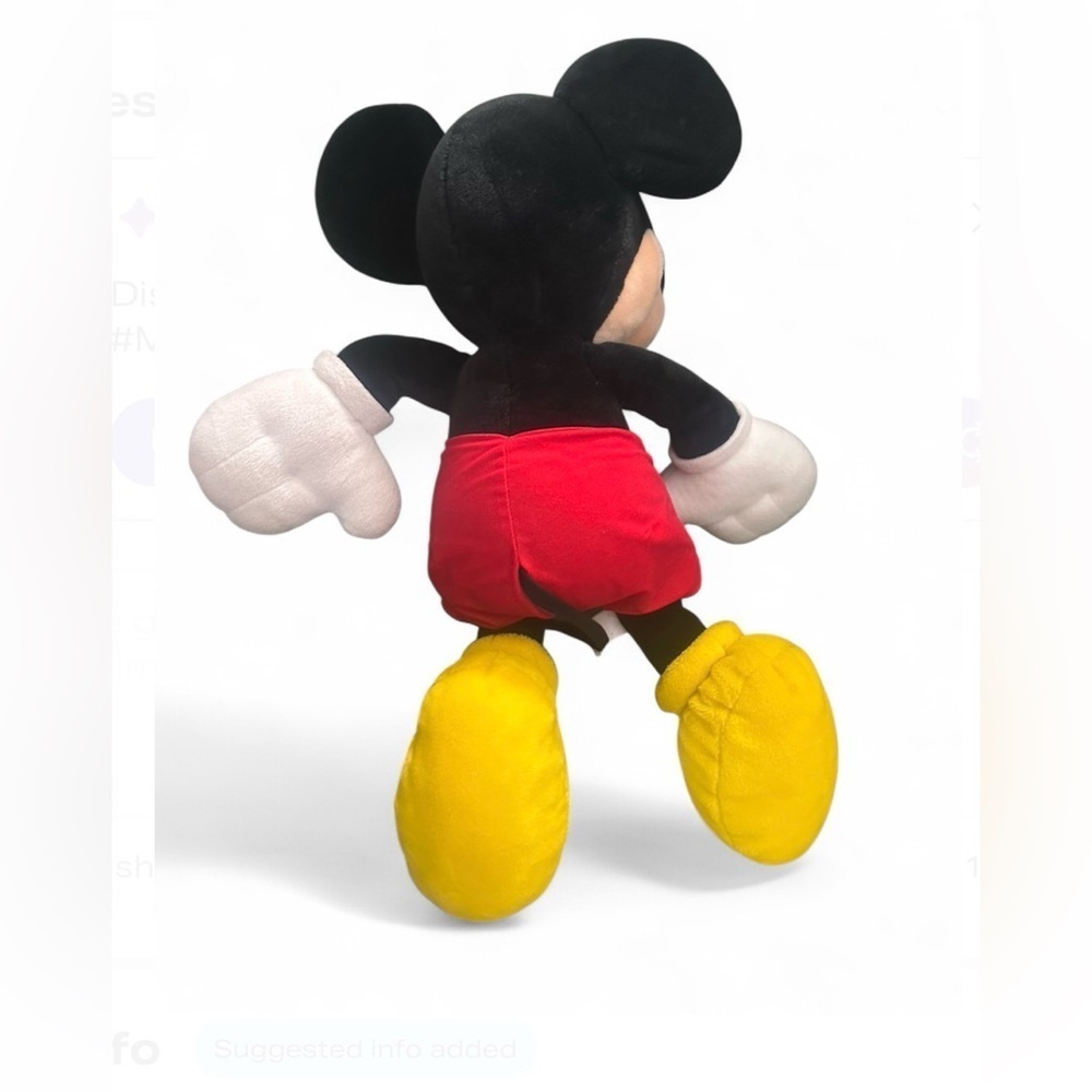 Disney Mickey Mouse Plush - Black, Red, Yellow 26” - Picture 2 of 2